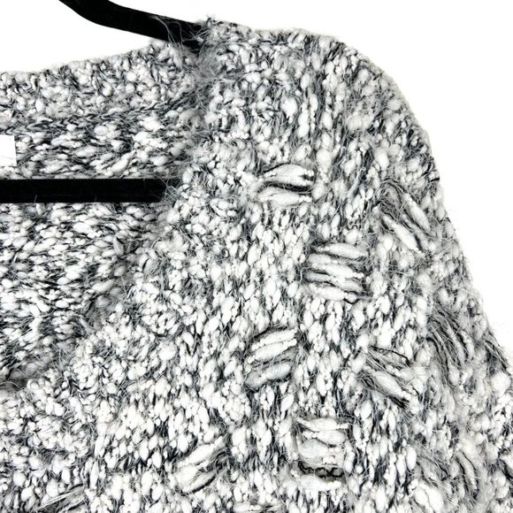 UMGEE Cozy Soft Gray Chunky Knit Oversized Mid Sleeve Sweaters Size Large - Picture 2 of 11